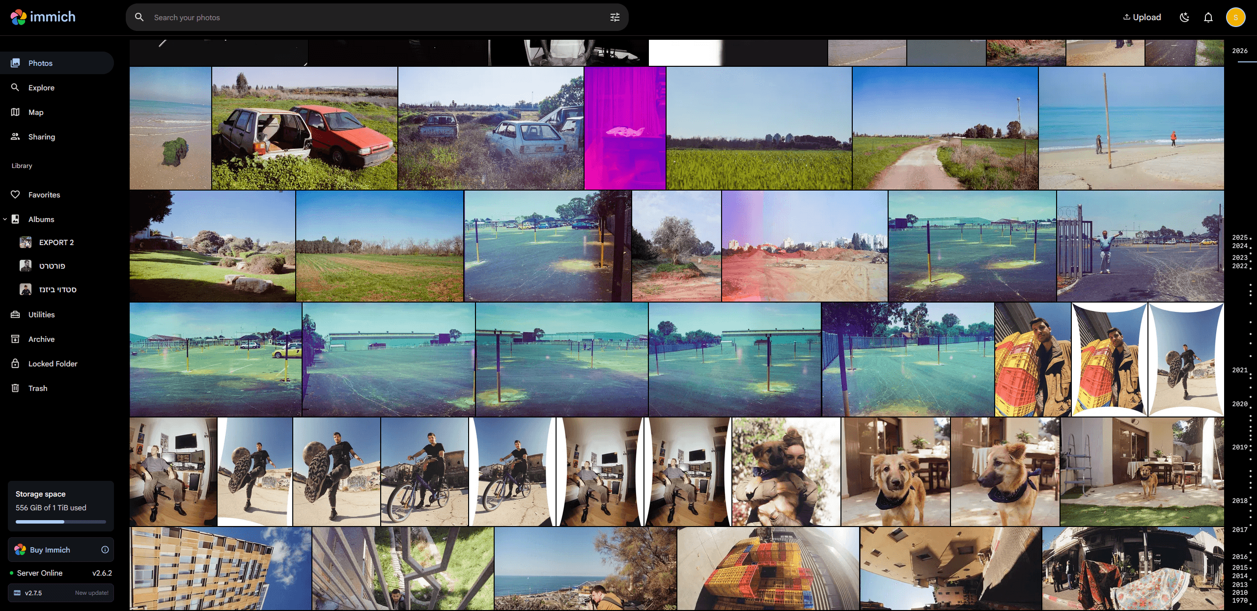 Self-hosting a decade of photos